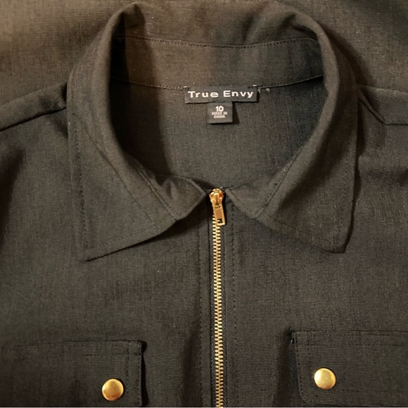 True Envy Black Utility Dress - Size 10 - Picture 10 of 12